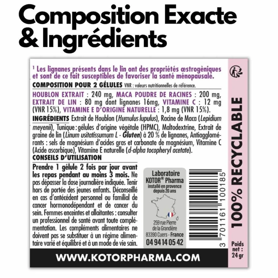 Kotor Pharma Meno 45 Menopause und Prämenopause 60 Kapseln