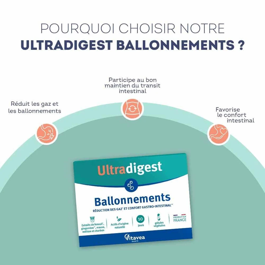 Vitavea Santé Gonfiore Ultradigest 30 capsule