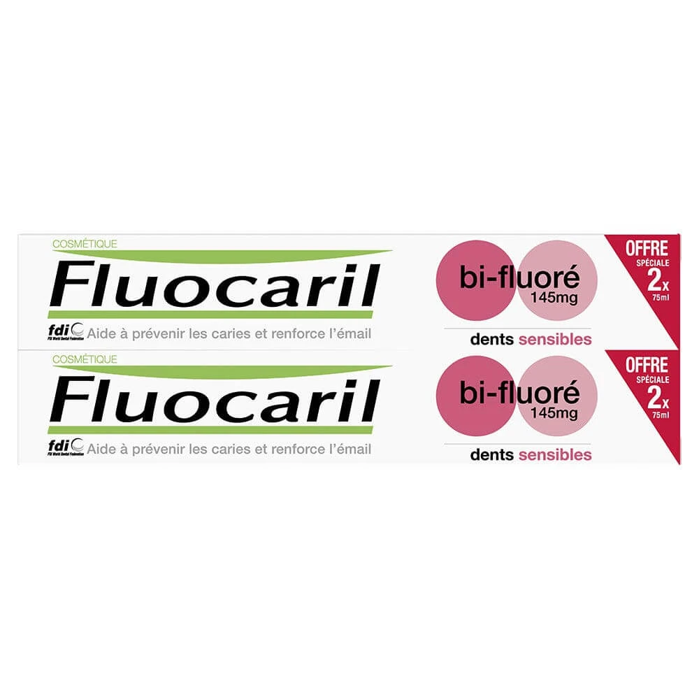 Fluocaryl Bi-Fluorid-Zahnpasta Empfindliche Zähne 2x75ml