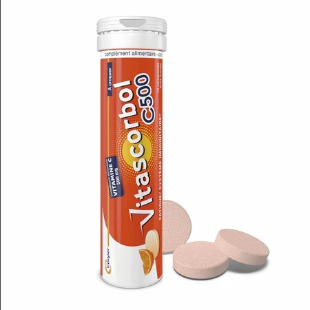 Vitascorbol Vitamine C 500mg Gusto arancione 2x24 Compresse masticabili