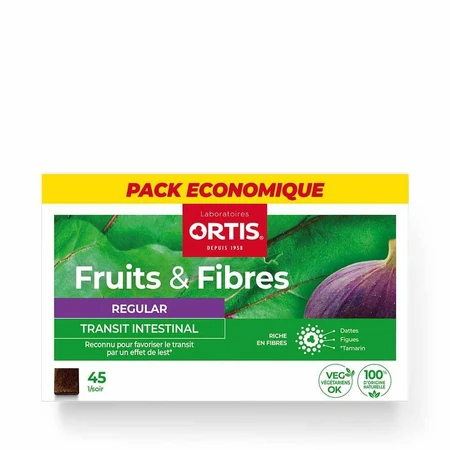 Ortis Fruits & Fibres Regular Transit Intestinal 45 Cubes