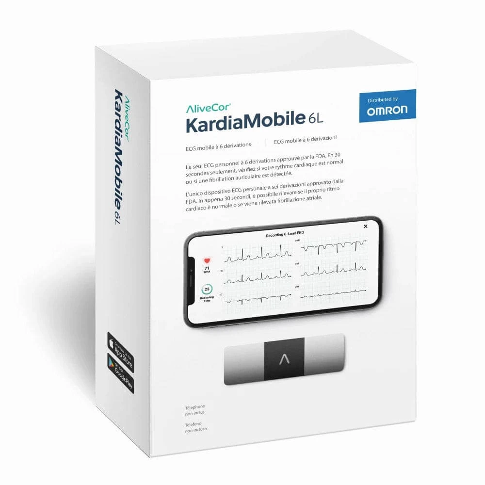 Omron AliveCor EKG KardiaMobile 6L (KM-6L-E)