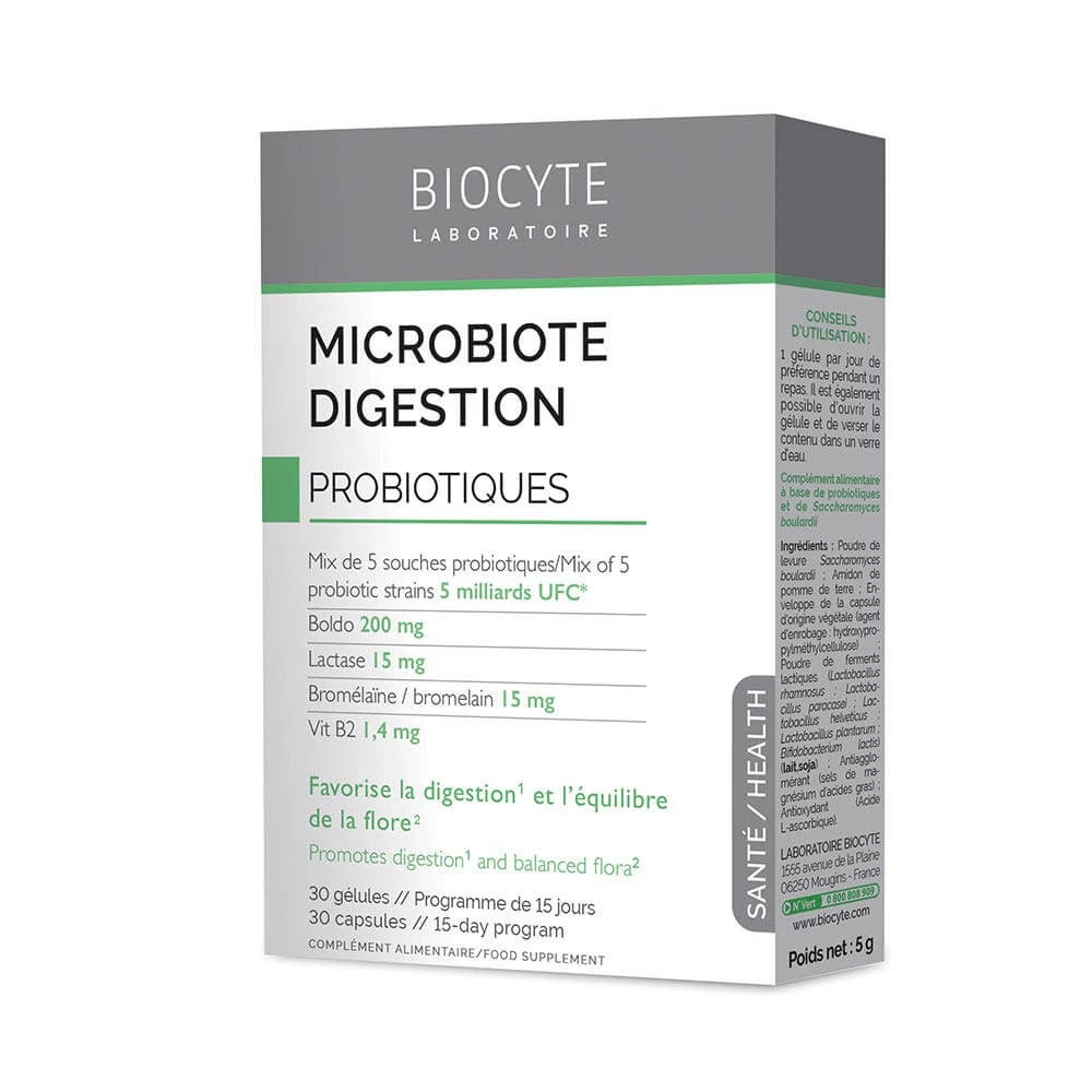 Biocyte Gesundheit Microbiota Verdauung Probiotika 30 Kapseln