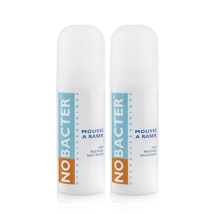 Nobacter Spumă de ras pentru piele sensibilă sau problematică 2x150 ml