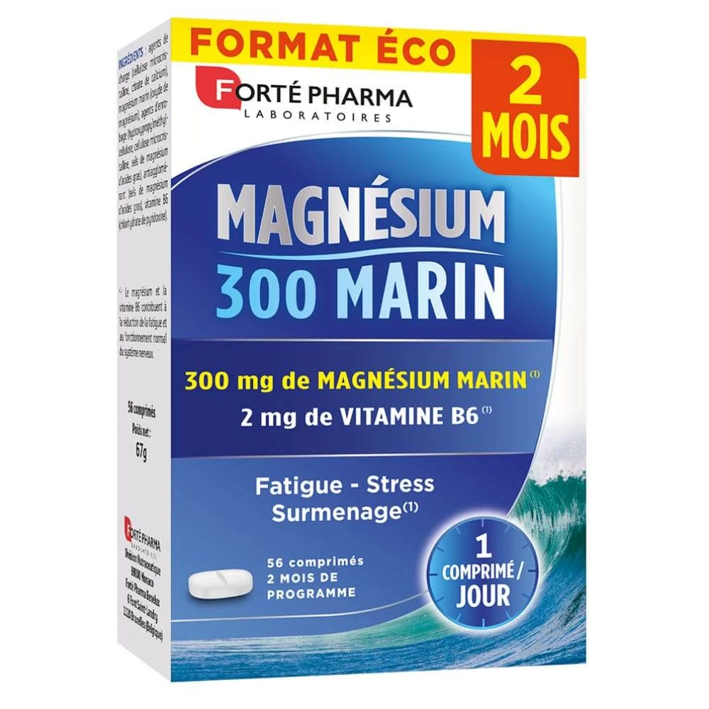 Forté Pharma Magnesium Marine 300 Stress und Müdigkeit 56 Tabletten