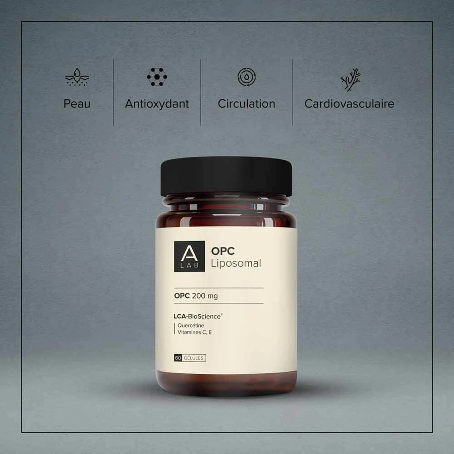 A-LAB OPC Uva Liposomiale 200mg Circolazione antiossidante Pelle 60 capsule