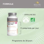 Biocyte Santé Spiruline 1500mg BIO 60 comprimés