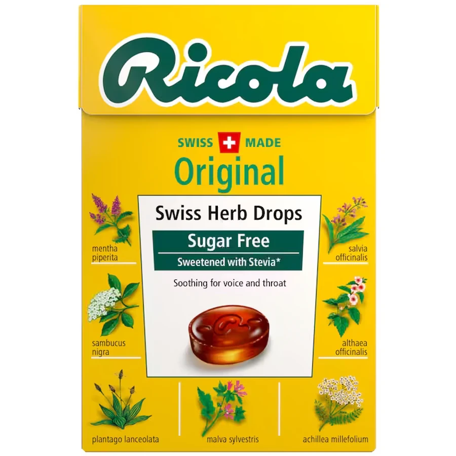 Dropsuri din plante cu gust de Original Herb, 40 gr, Ricola
