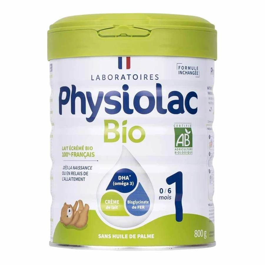 Physiolac Bio-Milchpulver 1 Für Säuglinge von 0 bis 6 Monaten