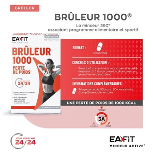 Eafit 1000 Weight Loss Burners Day Night 60 Tablets