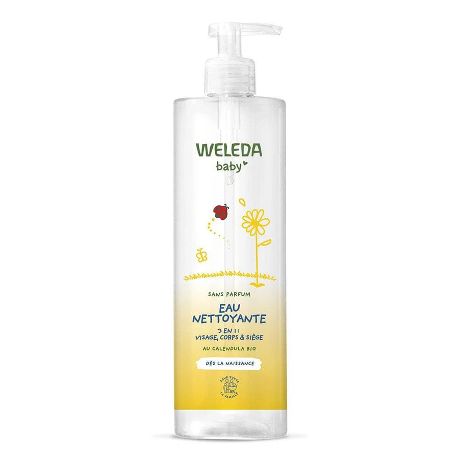 Weleda Baby and Child Apă de curățare 3 în 1 pentru față, corp și scaun 400 ml