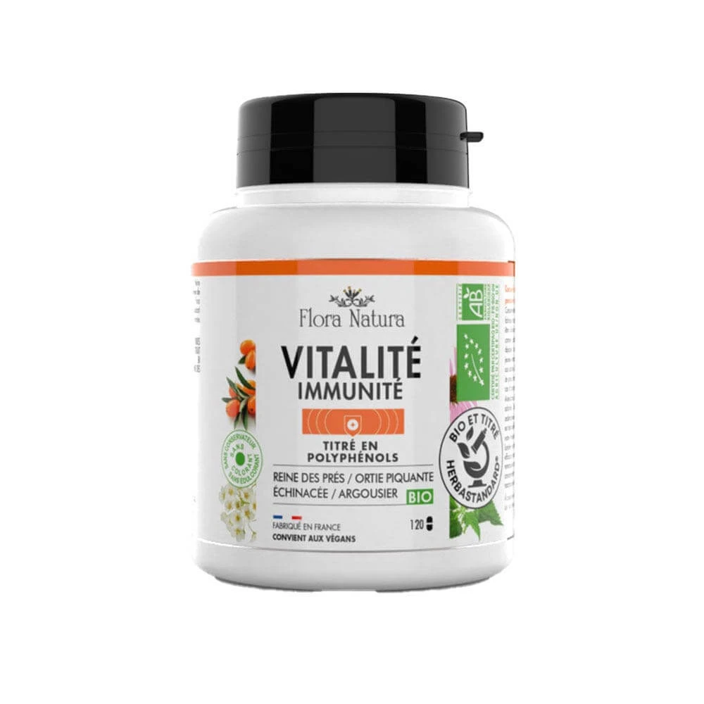 Flora Natura Complexe 4+ Vitalité Immunité 120 Globuli