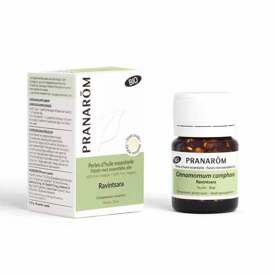 Pranarôm Les Huiles Essentielles Ravintsara Bio 60 Perles