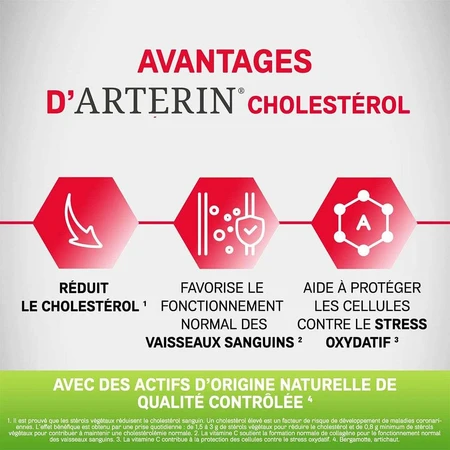 Omega Pharma Cholesterol Arterin Actieve ingrediënten van natuurlijke oorsprong 90 tabletten