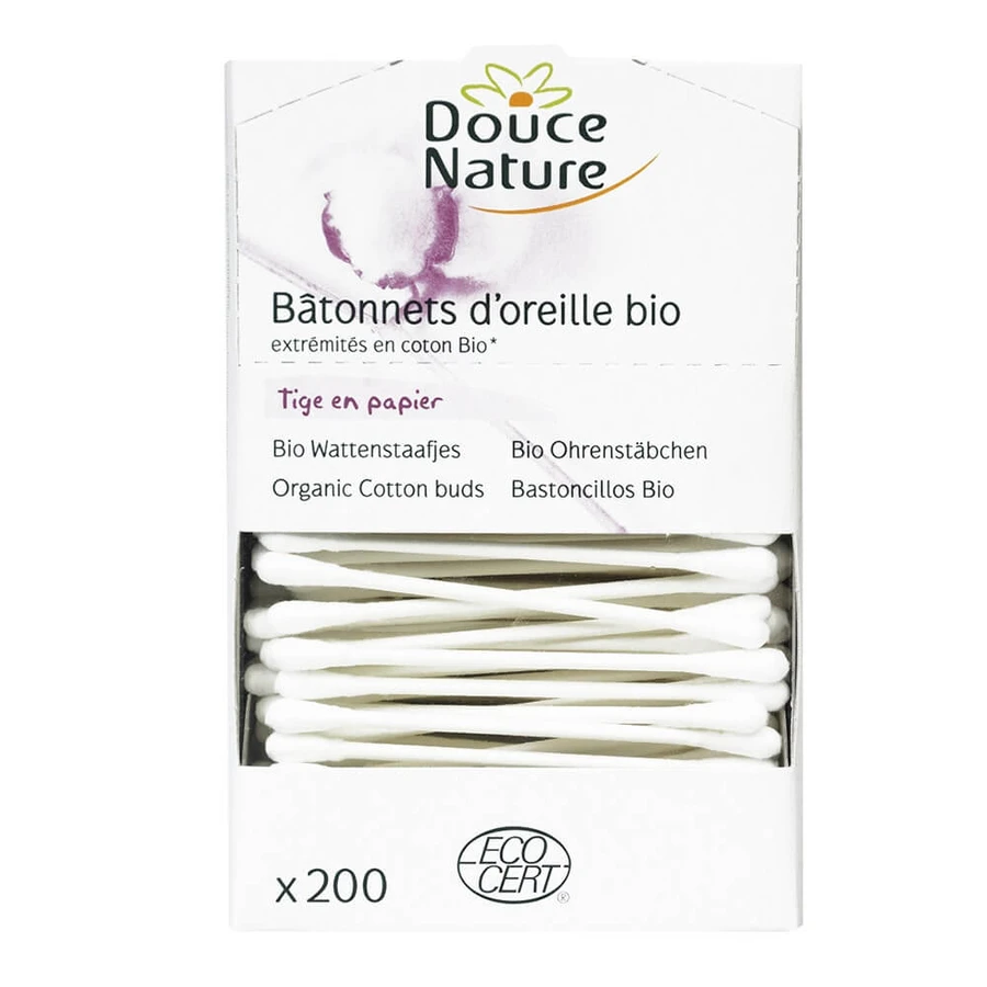Douce Nature Auricolari biologici x 200 unità