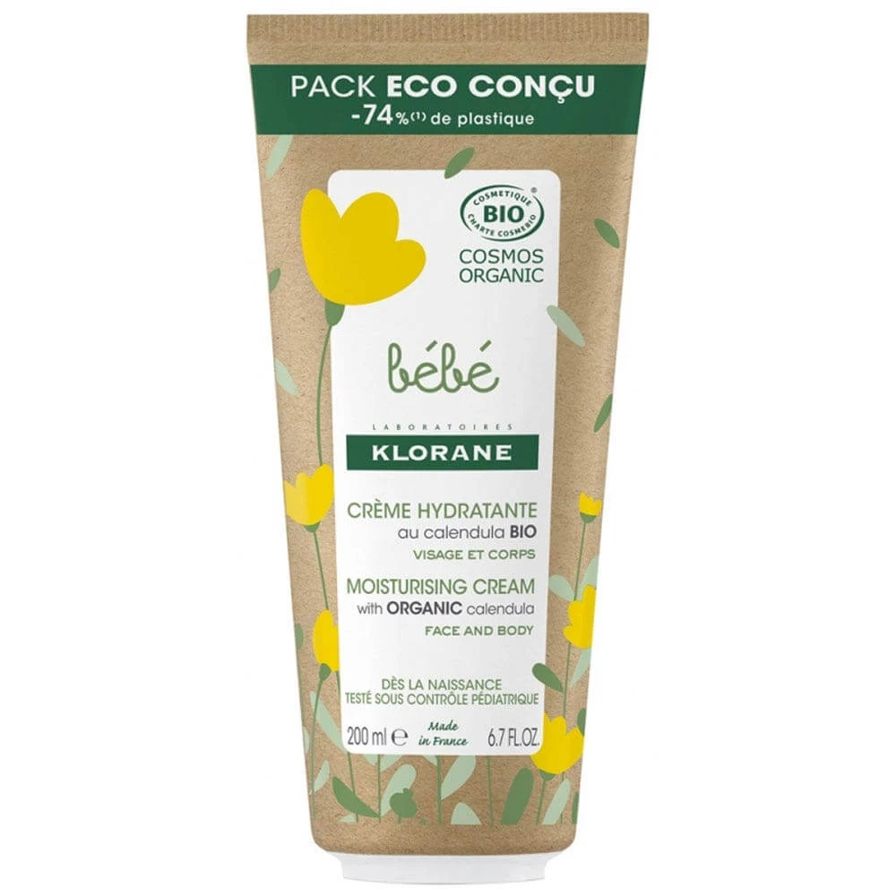 Klorane Newborn Feuchtigkeitscreme Ringelblume Bio Normale und trockene Haut 200ml