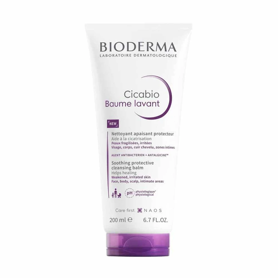 Bioderma Cicabio Schützender, beruhigender Reinigungsbalsam für empfindliche und gereizte Haut 200 ml