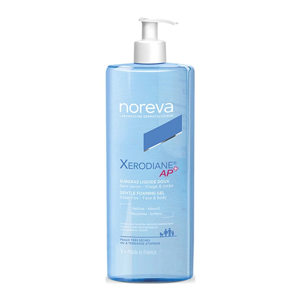 Noreva Xerodiane Ap+ Sanftes flüssiges schäumendes Gel für die Chirurgie Sehr trockene Haut mit atopischer Tendenz 1l