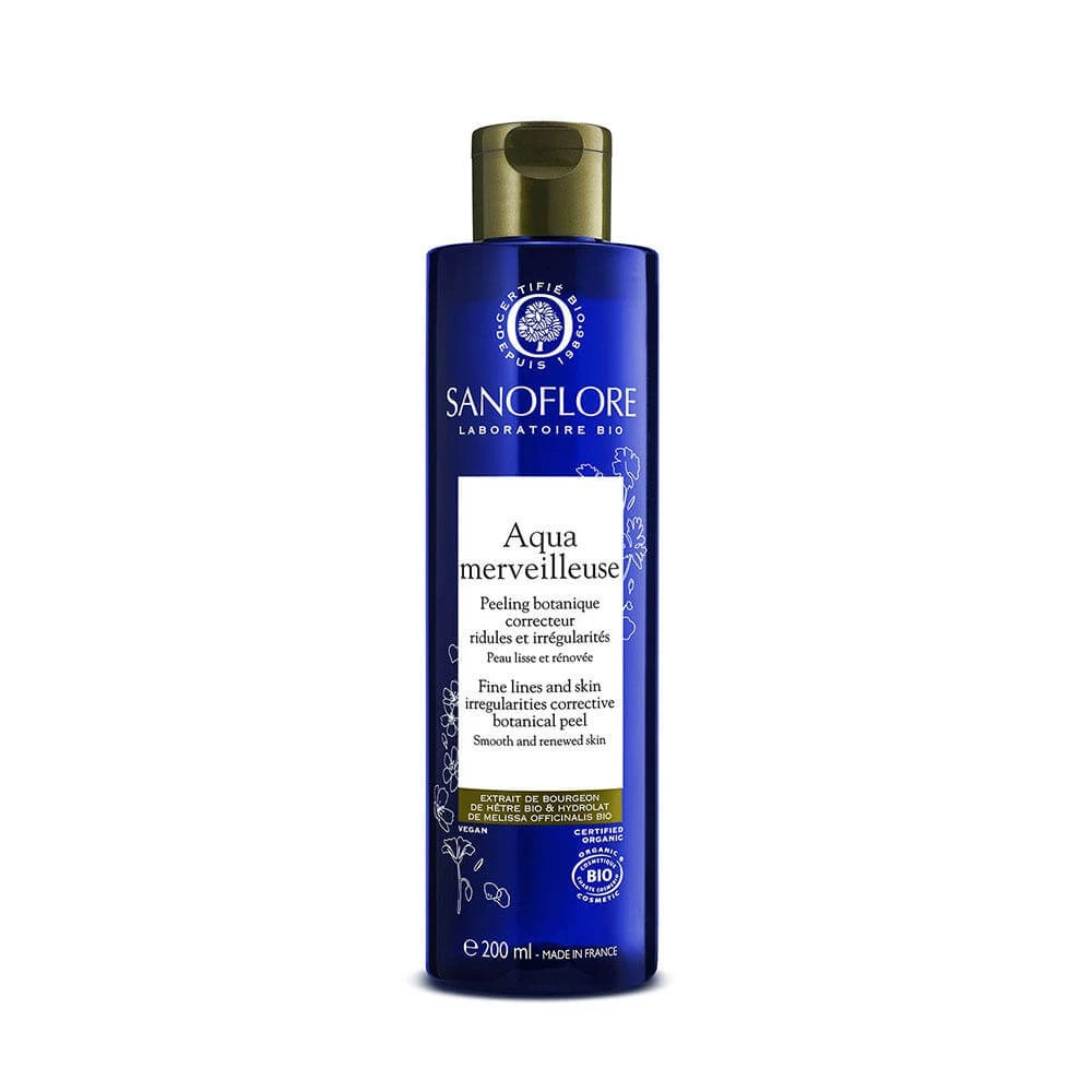 Sanoflore Merveilleuse Peel Abdeckstift für Falten und Unregelmäßigkeiten Botaniste Bio-Wasser 200 ml