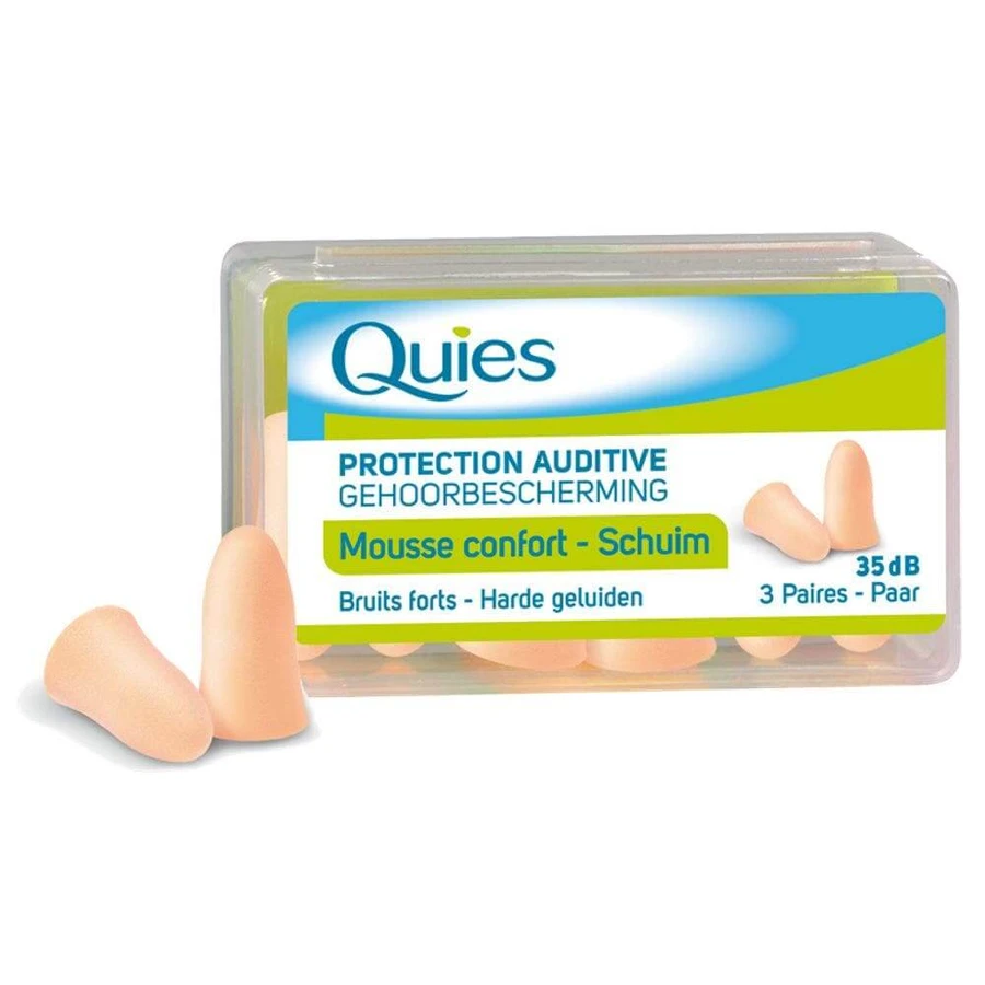 Quies Comfort Foam Gehörschutz in Hautfarbe 3 Paar