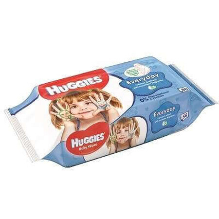 Șervețele umede pentru copii Everyday, 56 bucăți, Huggies