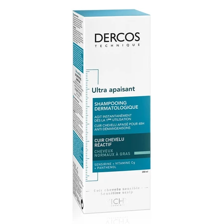 Vichy Dercos Ultra Soothing Shampoo Normales bis fettiges Haar 200ml