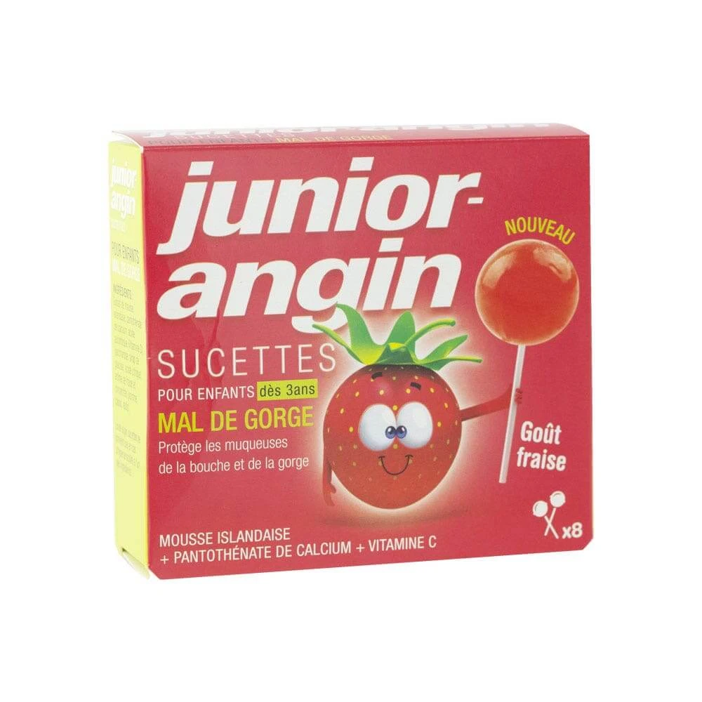 Melisana Pharma Junior Schnuller STRAWBERRY FLAVOUR 8 Lutscher