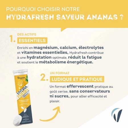 Vitavea Santé Roztwór izotoniczny Optymalizuje nawodnienie i energię 20 tabletek musujących: ceny i cechy