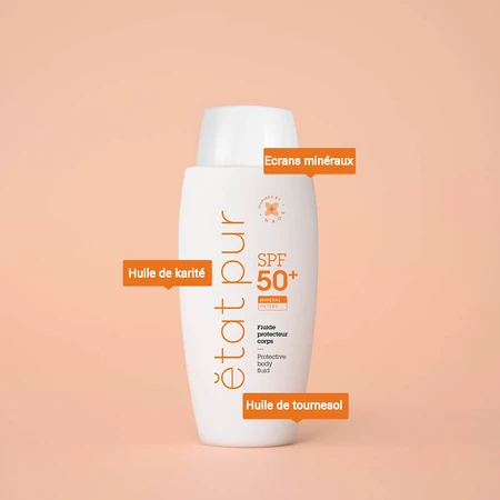Etat Pur Protecteurs Purs Solaires Minéral SPF50 Visage et Corps 100 ml