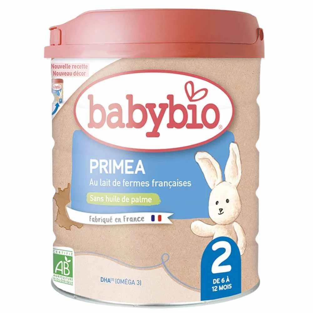 Babybio Primea 2 Bio-Milchpulver 6 Monate 800g