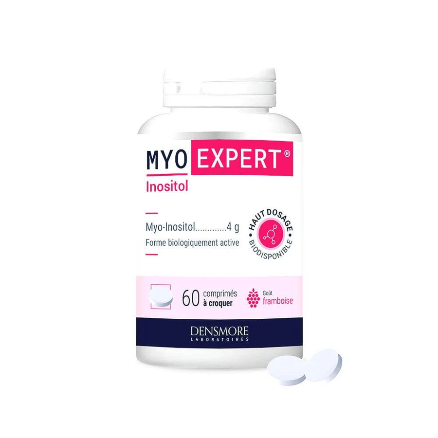 Densmore Ginecologie Inozitol Myo Expert aromă de zmeură 60 comprimate masticabile