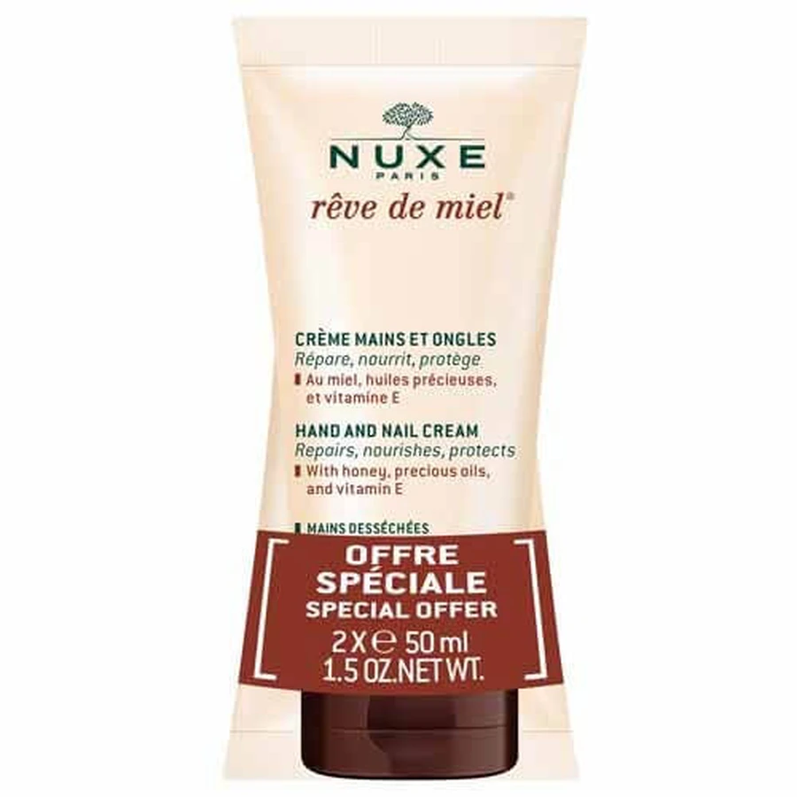 Nuxe Reve De Miel Hand- und Nagelcreme 2x50ml