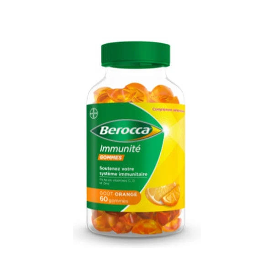 Bayer Berocca Immuniteit Sinaasappelsmaak x60 kauwgom