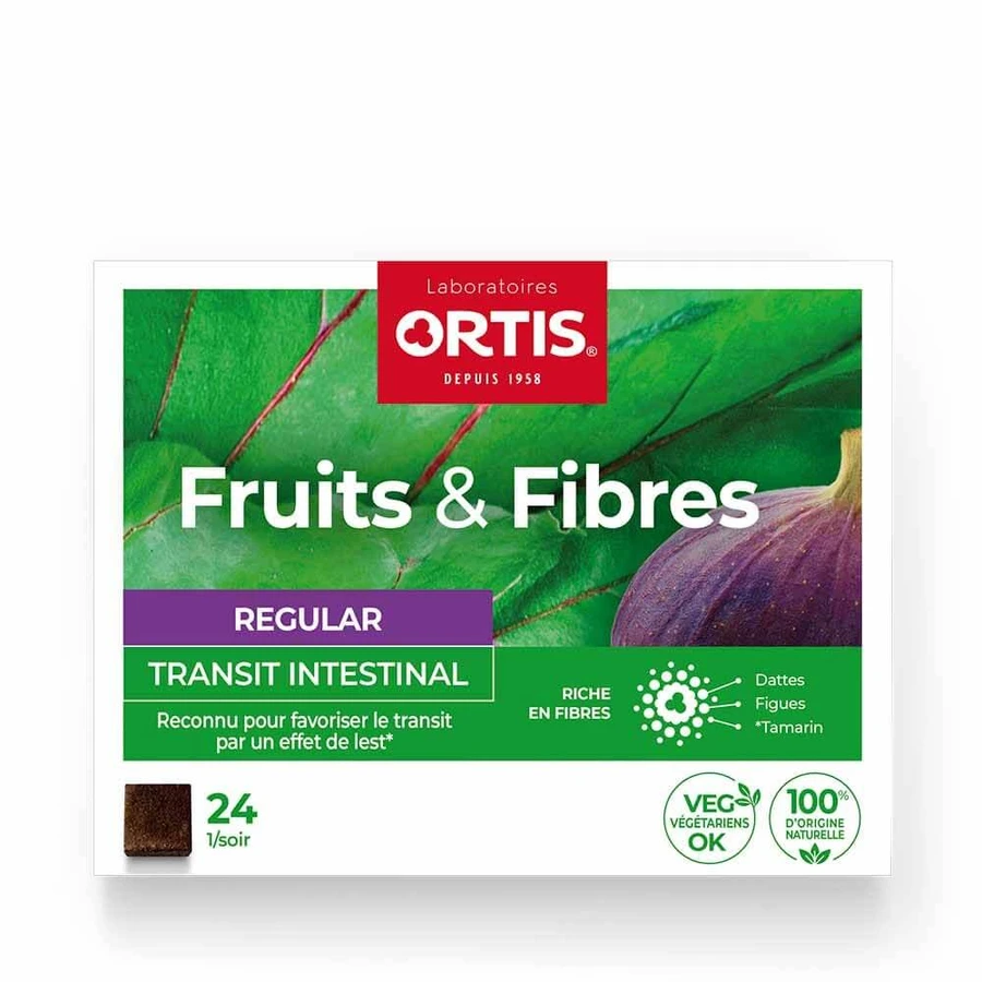 Ortis Fruit & Fibre Regular Intestinal Transit 24 kostki: ceny i cechy