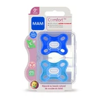 Mam Comfort Suzete simetrice silicon Original cu cutie de sterilizare 0 luni+ 2pcs