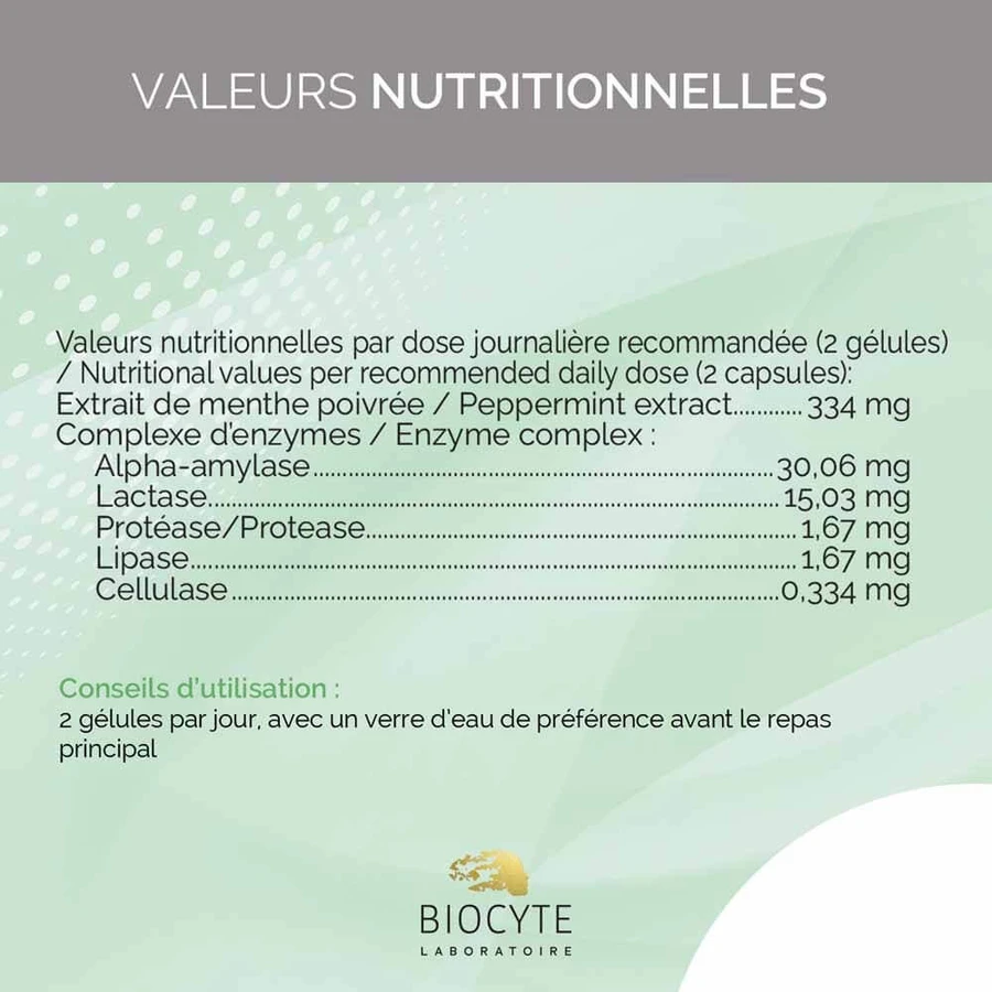 Biocyte Longevity 5 Verdauungsenzyme 60 Kapseln