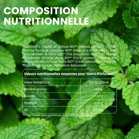 Santarome Bonne Nuit Infusion Schlaf und Entspannung Bio Orangengeschmack 20 Sachets