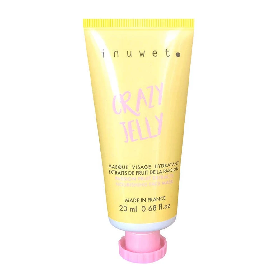 Inuwet Travel size Crazy Jelly Mască hidratantă facială naturală parfum ananas galben 20ml