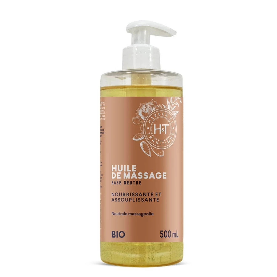 Herbes et Traditions Bio Massage Oil Neutral Base 500ml