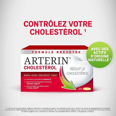 Omega Pharma Cholesterol Arterin Ingrediente active de origine naturală 30 comprimate