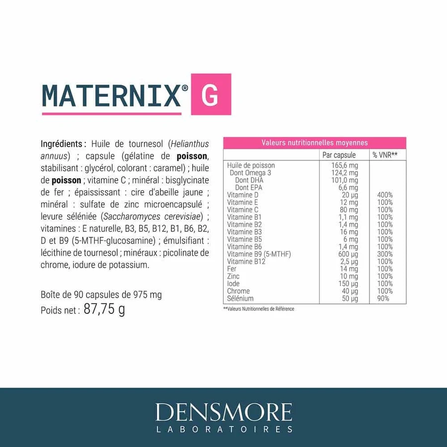 Densmore Maternix G Grossesse 90 Capsule