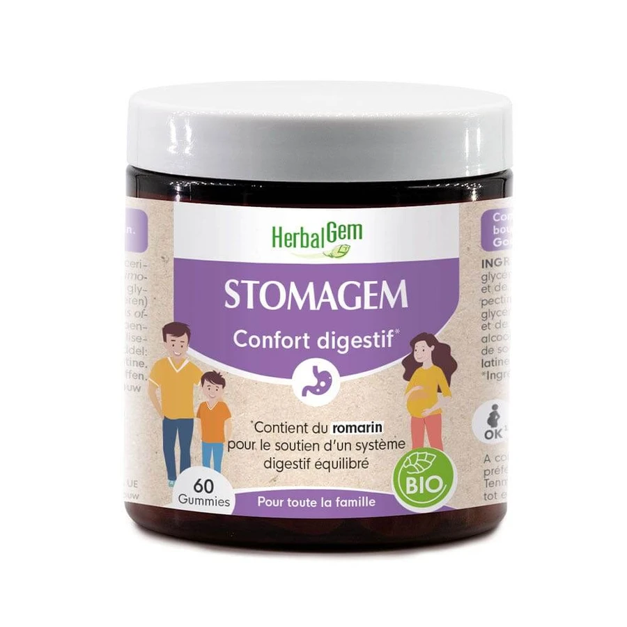 Herbalgem Stomagem Comfort Digestive Bio 60 cukierków żelowych: ceny i cechy