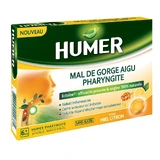 Humer Durere acută în gât Faringită Miere Lămâie 20 comprimate