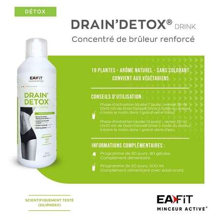 Eafit Detox Entwässernde Entgiftungsmittel 500ml