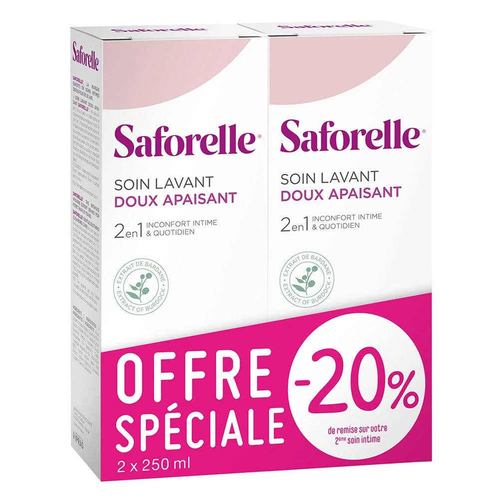 Saforelle Sanftes Reinigungsgel 2x250ml