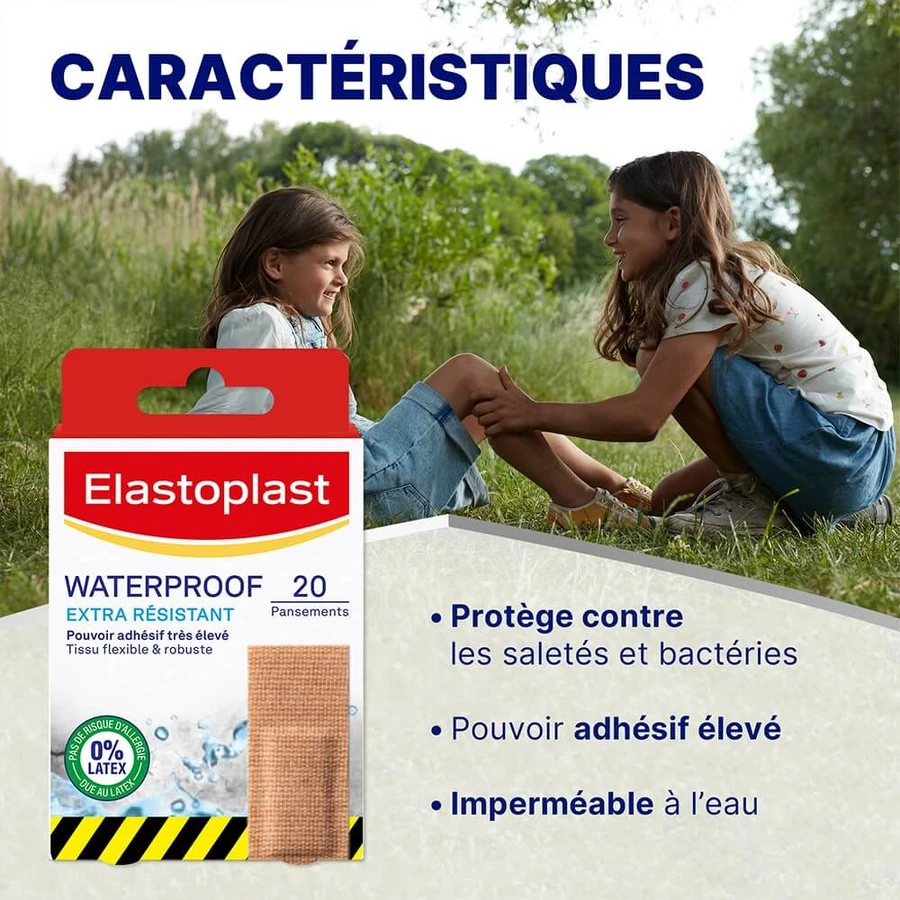 Elastoplast Plasturi impermeabile Extra rezistente 1 dimensiune 20pcs