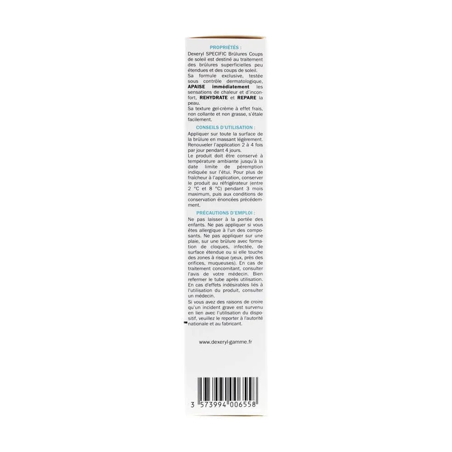 Dexeryl Specific Crema-gel lenitiva Ustioni superficiali e scottature solari 150g