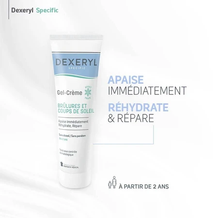 Dexeryl Specific Crema-gel lenitiva Ustioni superficiali e scottature solari 150g