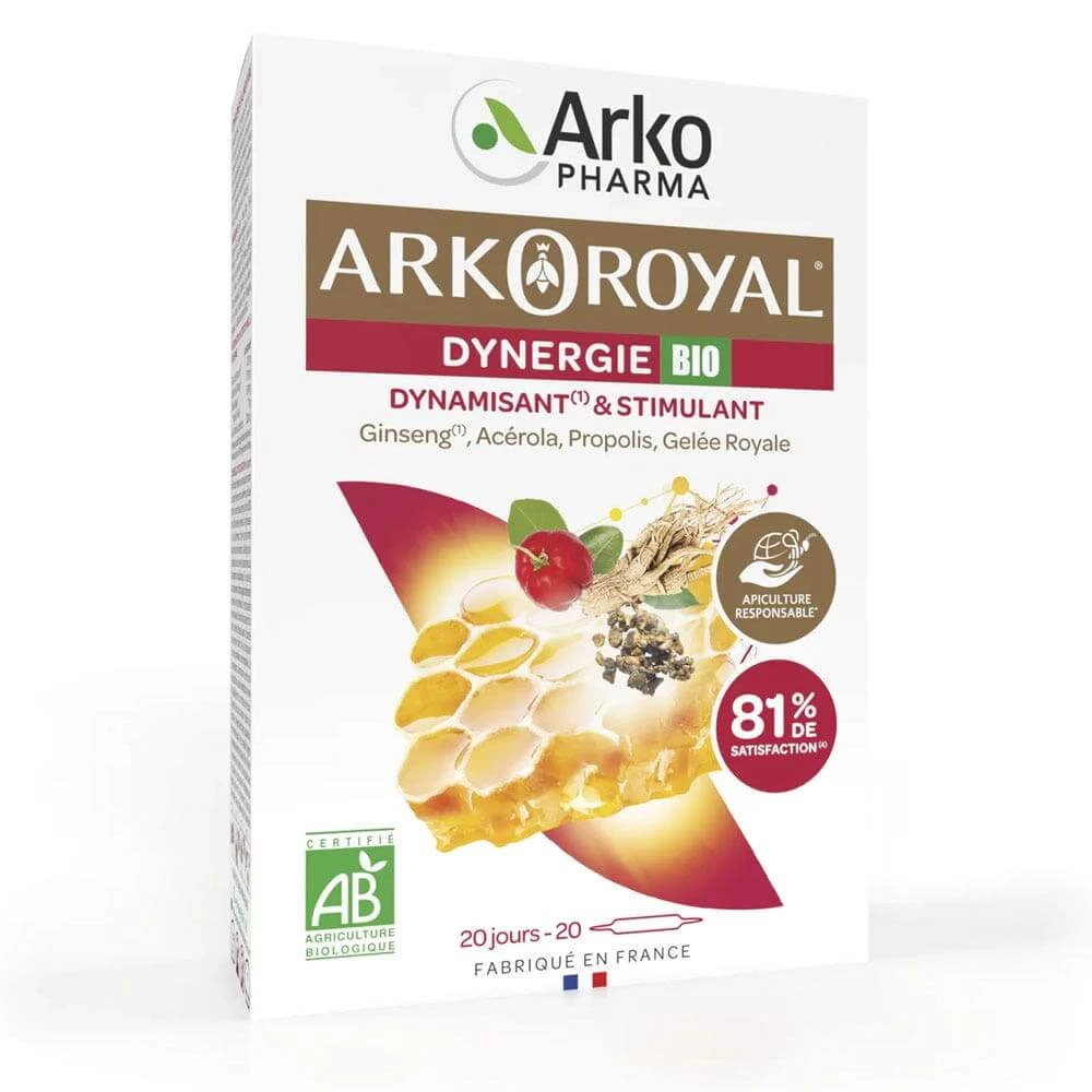 Arkopharma Arkoroyal Dynergie Bio Dynamisant & Stimulans 20 Ampullen
