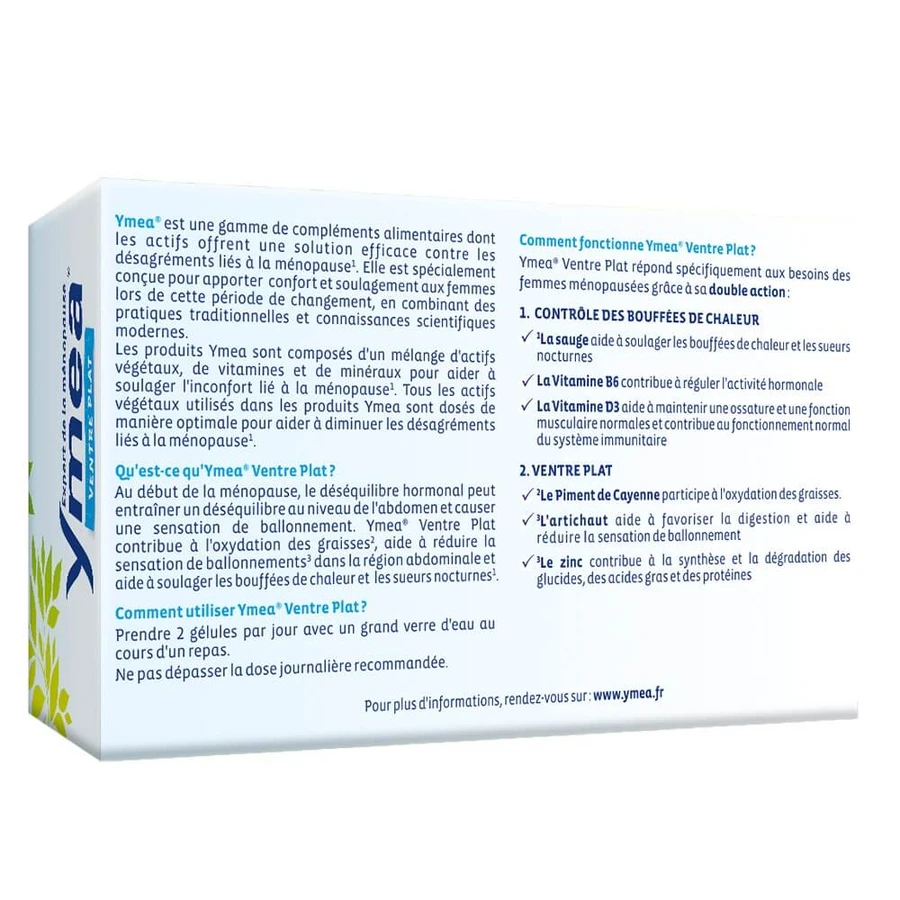 Ymea Menopauză Burtă plată 64 capsule